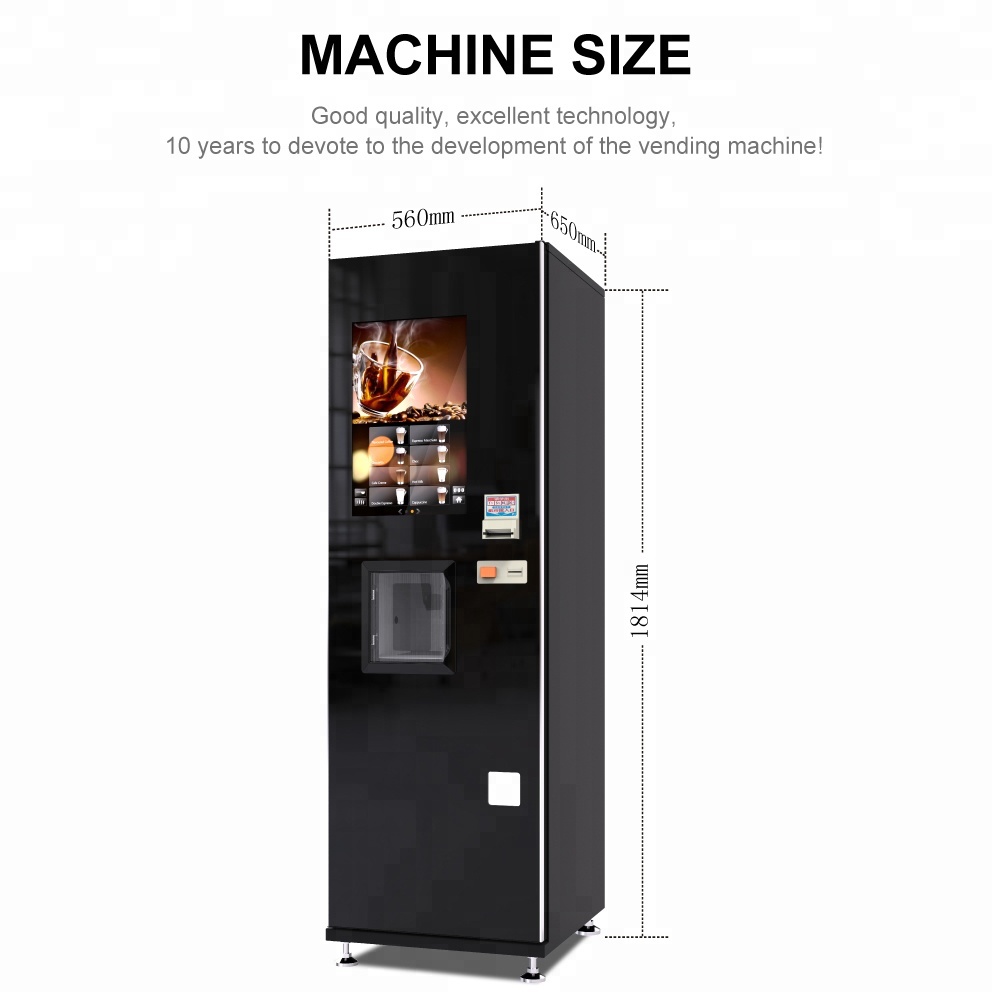 Máquina expendedora automática de café sin efectivo Bean To Cup