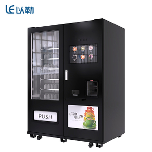 Máquina expendedora automática de bebidas y bocadillos al aire libre
