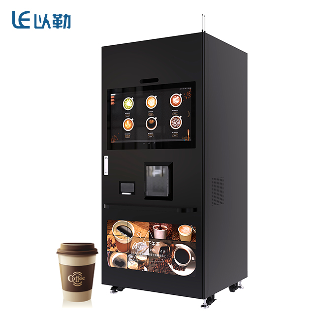 Máquina expendedora de café molido fresco frío/caliente