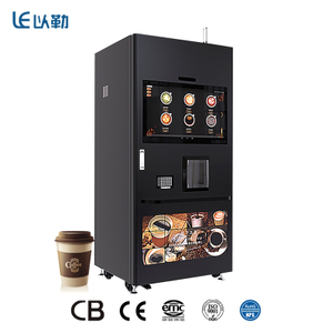 Grano de café inteligente comercial automático para taza Fround fresco pantalla táctil de 32 pulgadas con máquina de hielo